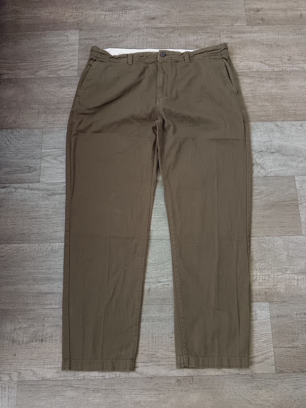 Line of Trade The Officer Chino Olive Herringbone Twill Pants Mens Size 40x32